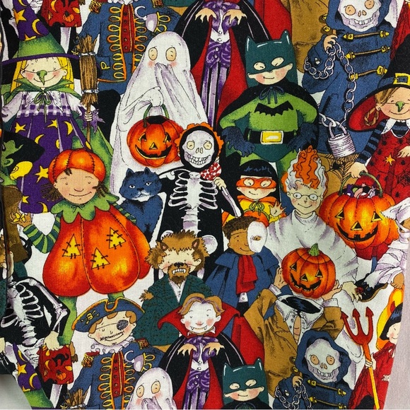 Vintage Handmade Halloween Graphic Print Vest Med - Picture 2 of 6